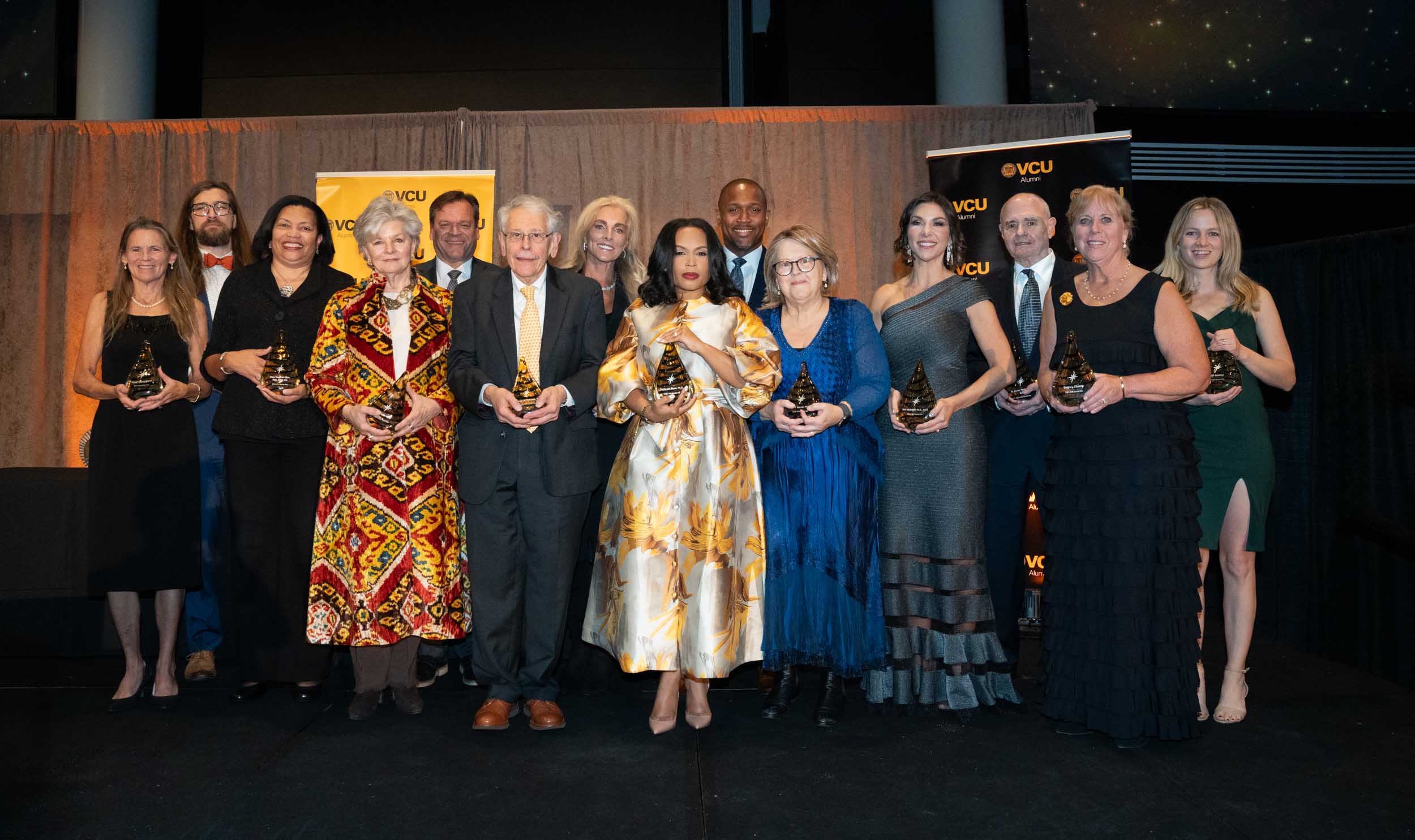 Group photo of the 2024 Alumni Stars honorees