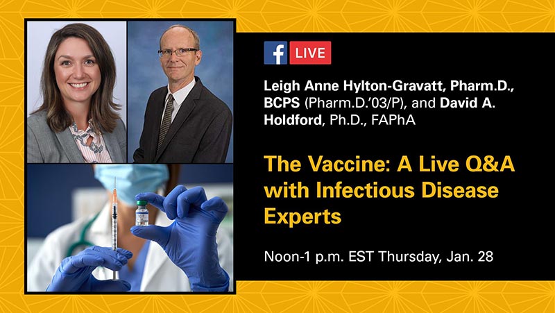 Watch a recorded Q&A with infectious disease experts about the COVID-19 vaccine